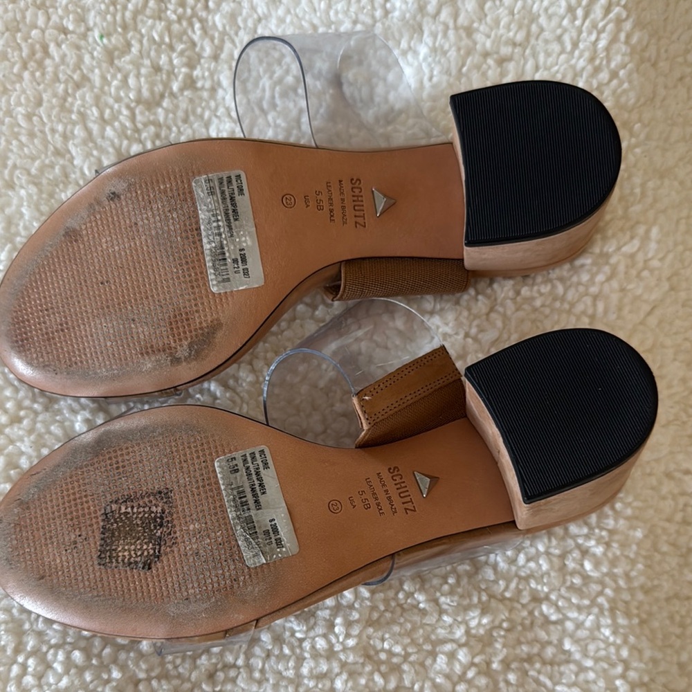 SCHUTZ Women's Tan VICTORIE Sandal 5.5 - Picture 6 of 9